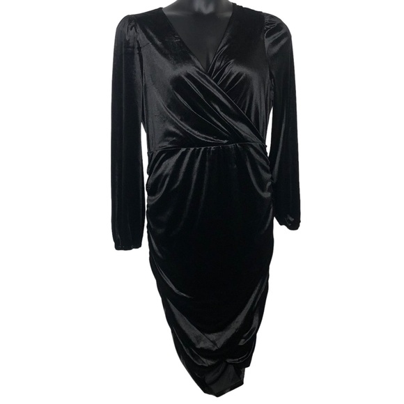 INC International Concepts Ruched Blouson-Sleeve Dress Size XL - Picture 4 of 9